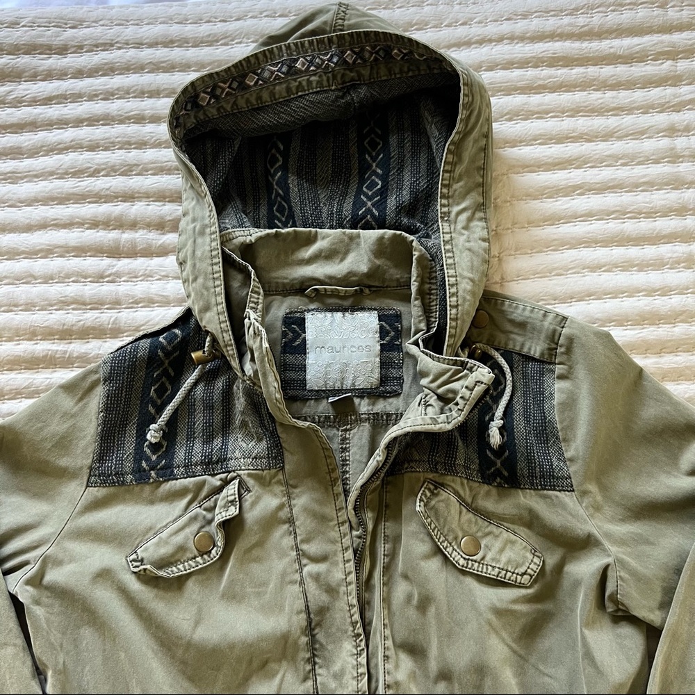 Maurice’s Olive Green Drawstring Jacket - Size S